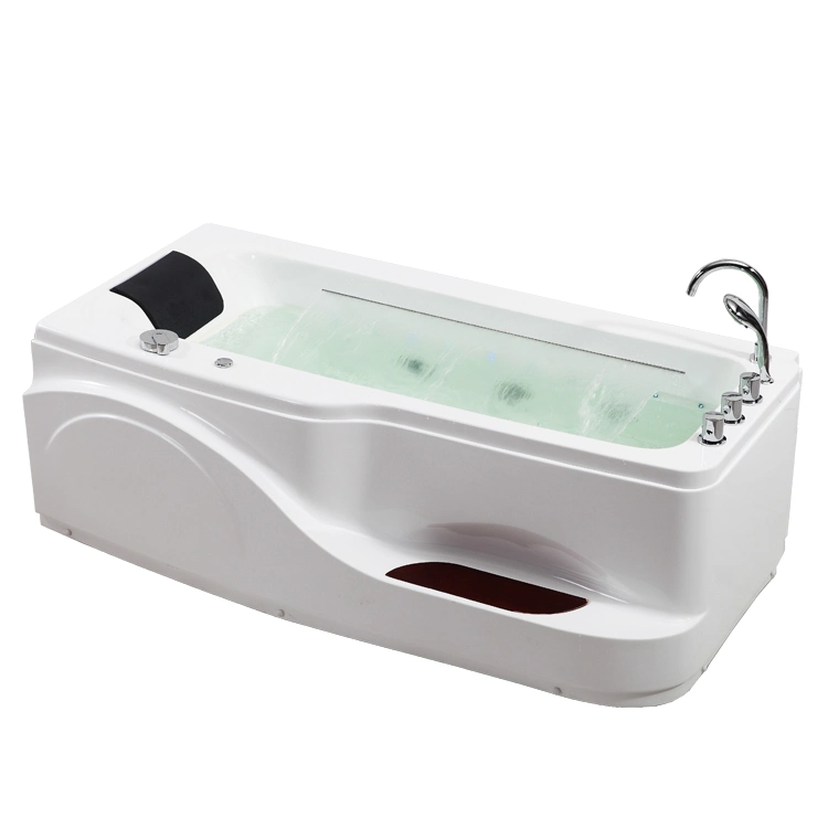 Vietnam Market Special Design Massage Bathtub 1.85m with Marble Step (Q417-185)