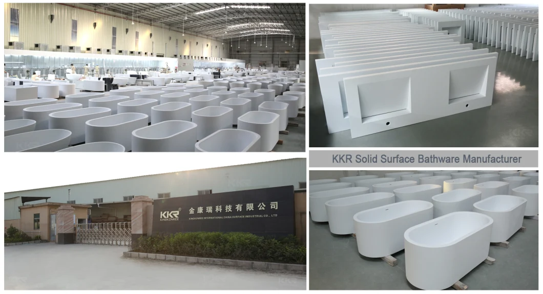 Wholesale Factory Price Upc SPA Adult Marble Stone Acrylic Solid Surface Freestanding Bathtub for Hotel