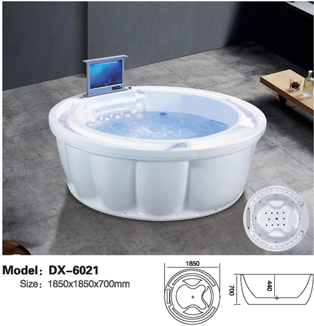 Bathroom Freestanding Bathtub Artifical Marble Stone Ceramic Bathtub Dx6021