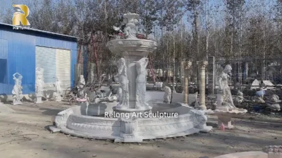 Наружное украшение сада, мраморная каменная фигура, скульптура, фонтан на продажу